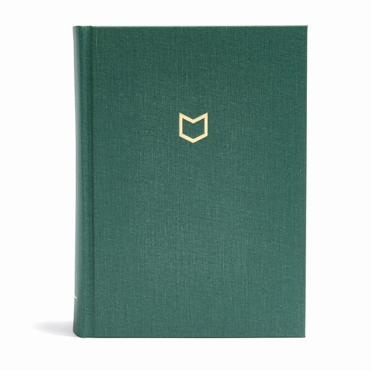 CSB He Reads Truth Bible, Evergreen Cloth Over Board, Indexed, Black Letter, Wide Margins, Journaling Space, Illustrations, Reading Plans, Single-Column, Easy-to-Read Bible Serif Type - 5596