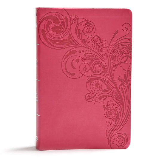 KJV Giant Print Reference Bible, Pink LeatherTouch, Indexed, KJV Holy Bible, Red Letter, Pure Cambridge Text, Presentation Page, Cross-References, Full-Color Maps, Easy-to-Read Bible MCM Type - 2978