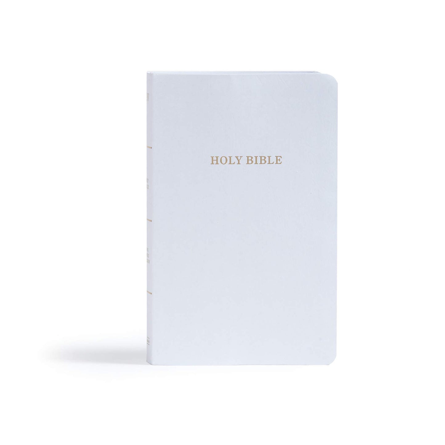 KJV Gift and Award Bible, White Imitation Leather, KJV Holy Bible, Red Letter, Pure Cambridge Text, Presentation Page, Ribbon Marker, Easy-to-Read Bible MCM Type