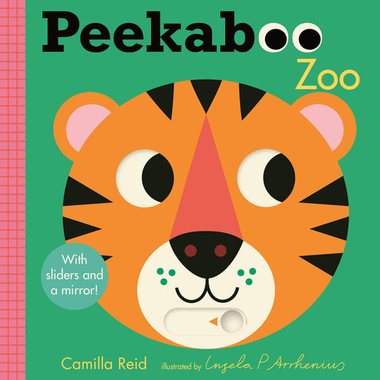 Peekaboo: Zoo: (An Interactive Board Book for Babies & Toddlers with Mirror & Sliders to Push, Pull, or Turn. Cute Zoo Animal Artwork Includes a Rhino, Hippo, Camel, & More.)