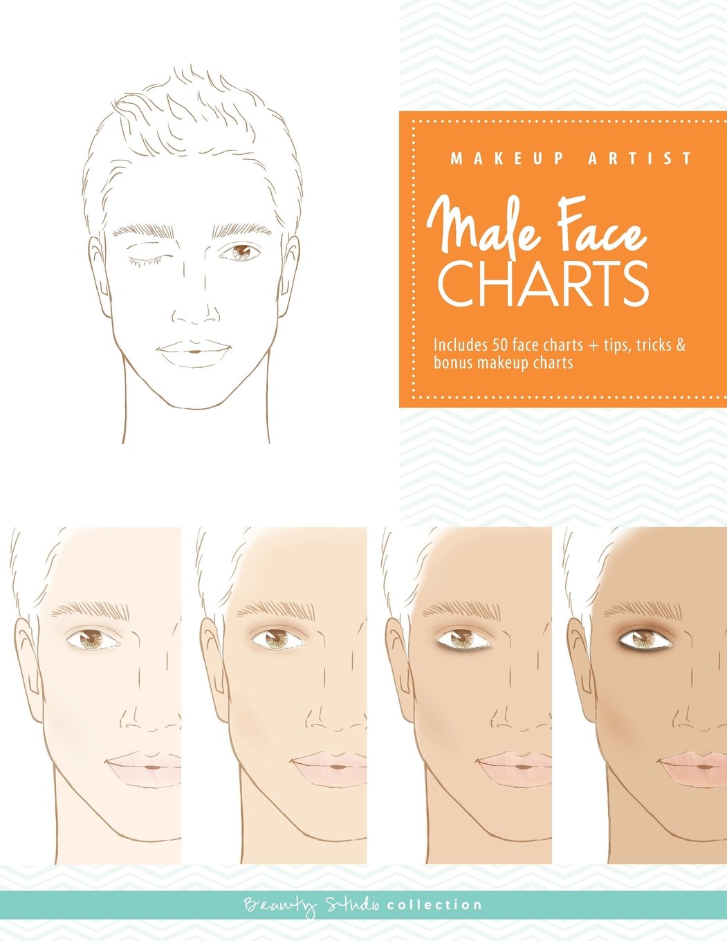 Makeup Artist Male Face Charts (Beauty Studio Collection)