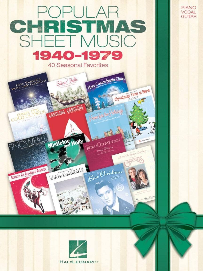 Popular Christmas Sheet Music: 19401979 by Various | Holiday Piano Vocal Guitar Songbook | 40 Classic Christmas Hits from the Golden Era | Sheet Music Collection for Singers Musicians and Performers