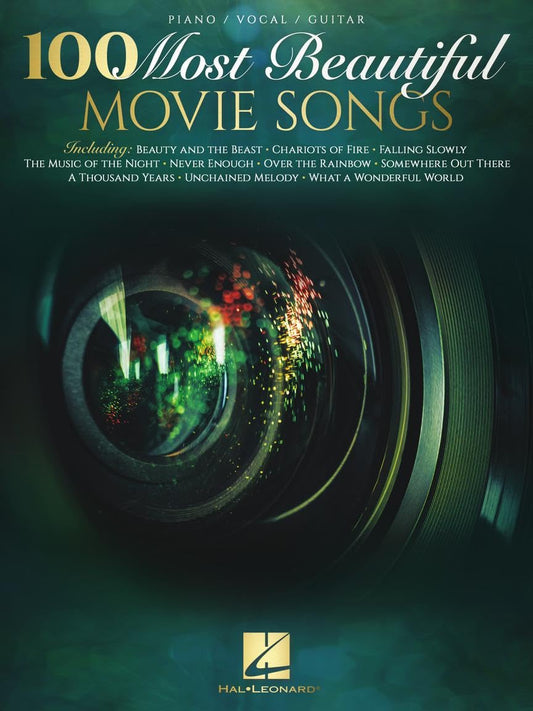 100 Most Beautiful Movie Songs | Piano/Vocal/Guitar Songbook for Beginners to Advanced Players | | Sheet Music Book with Iconic Film Music Collection for Student Practice and Performance