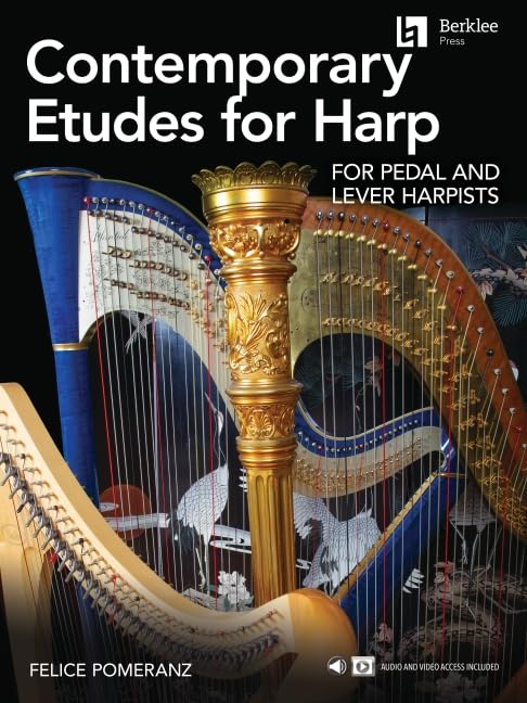 Contemporary Etudes for Harp for Pedal and Lever Harpists by Felice Pomeranz - 4560
