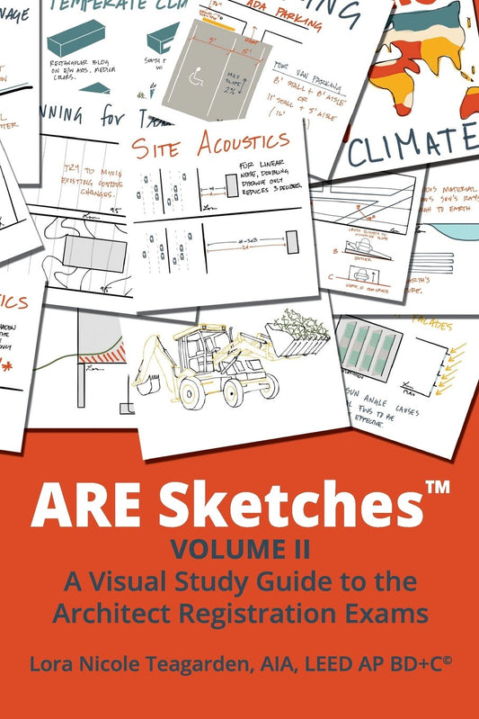 ARE Sketches: A Visual Study Guide to the Architect Registration Exams (Site Planning & Design) - 976