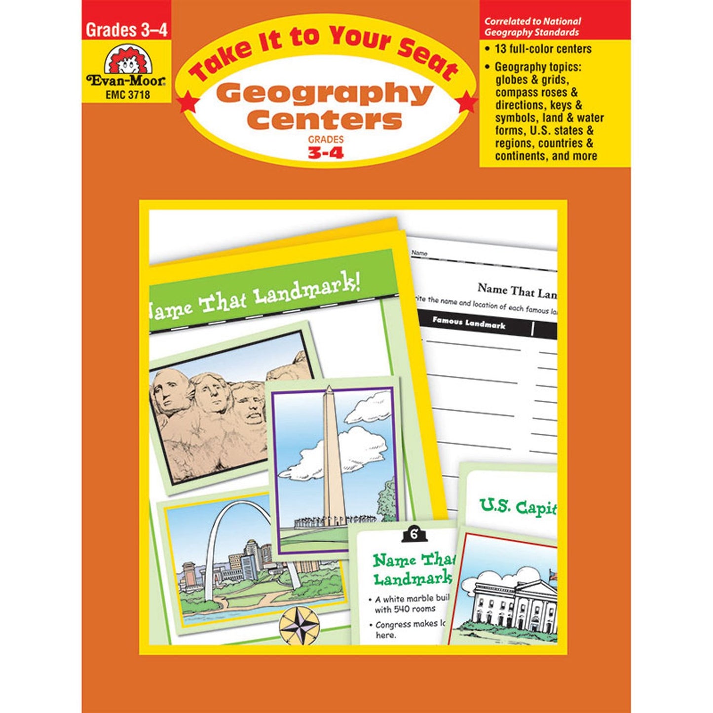Geography Centers, Grades 3-4 - 1322