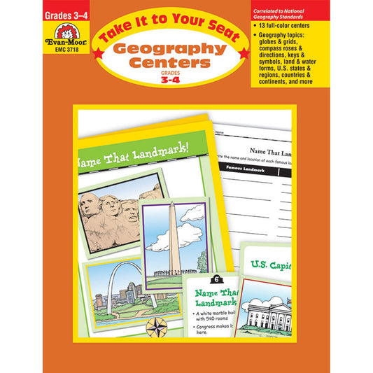 Geography Centers, Grades 3-4 - 1322