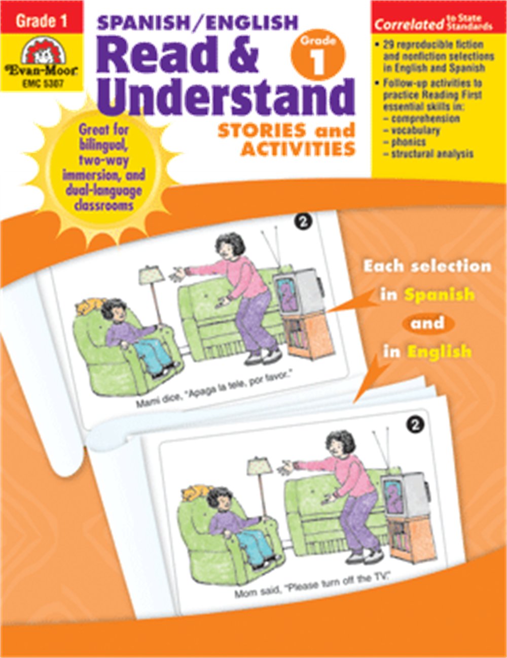 Spanish/English Read & Understand, Grade 1 (Spanish Edition) - 3944