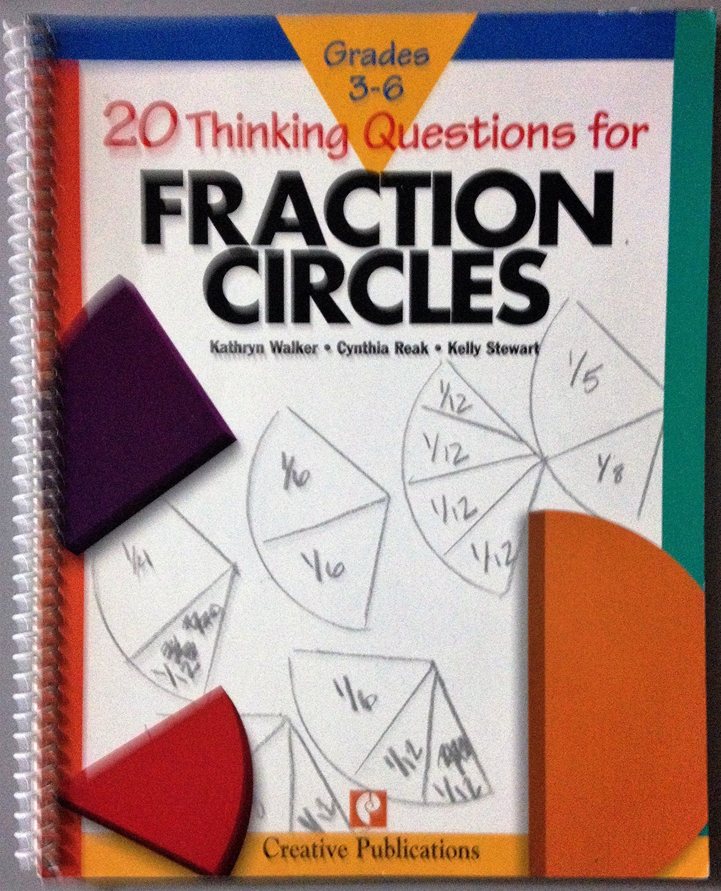 20 thinking questions for fraction circles