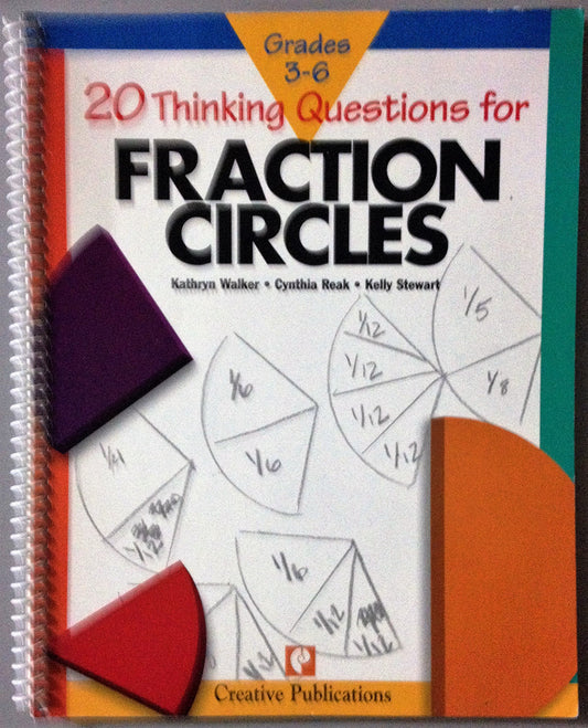 20 thinking questions for fraction circles