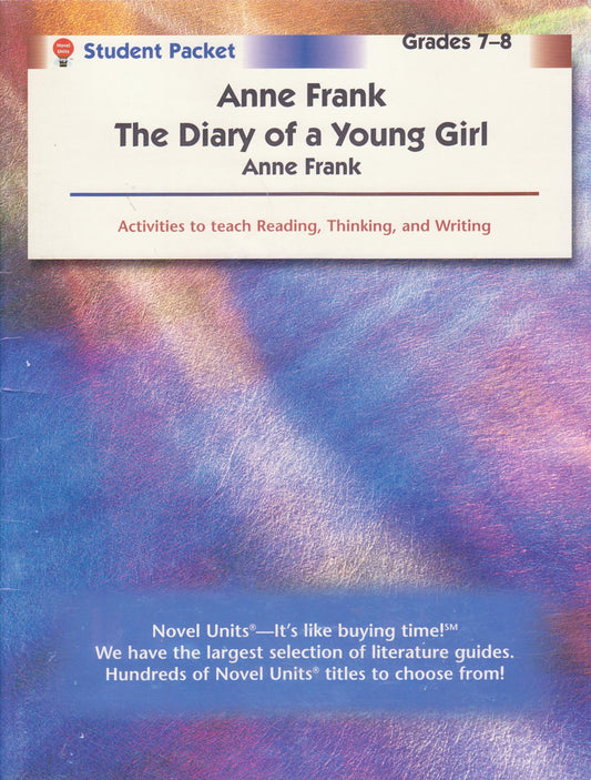 Anne Frank: Diary of a Young Girl - Student Packet by Novel Units
