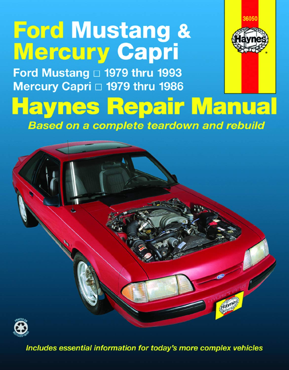 Ford Mustang, Ghia & Cobra (79-93) & Mercury Capri, Ghia & RS (79-86) with In-line 4 cyl & 6 cyl, V6 & V8 Haynes Repair Manual