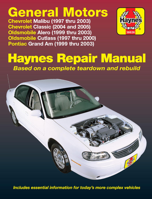 GM Malibu, Alero, Cutlass & Grand AM, 1997 Thru 2003 [Paperback] Haynes - 6617