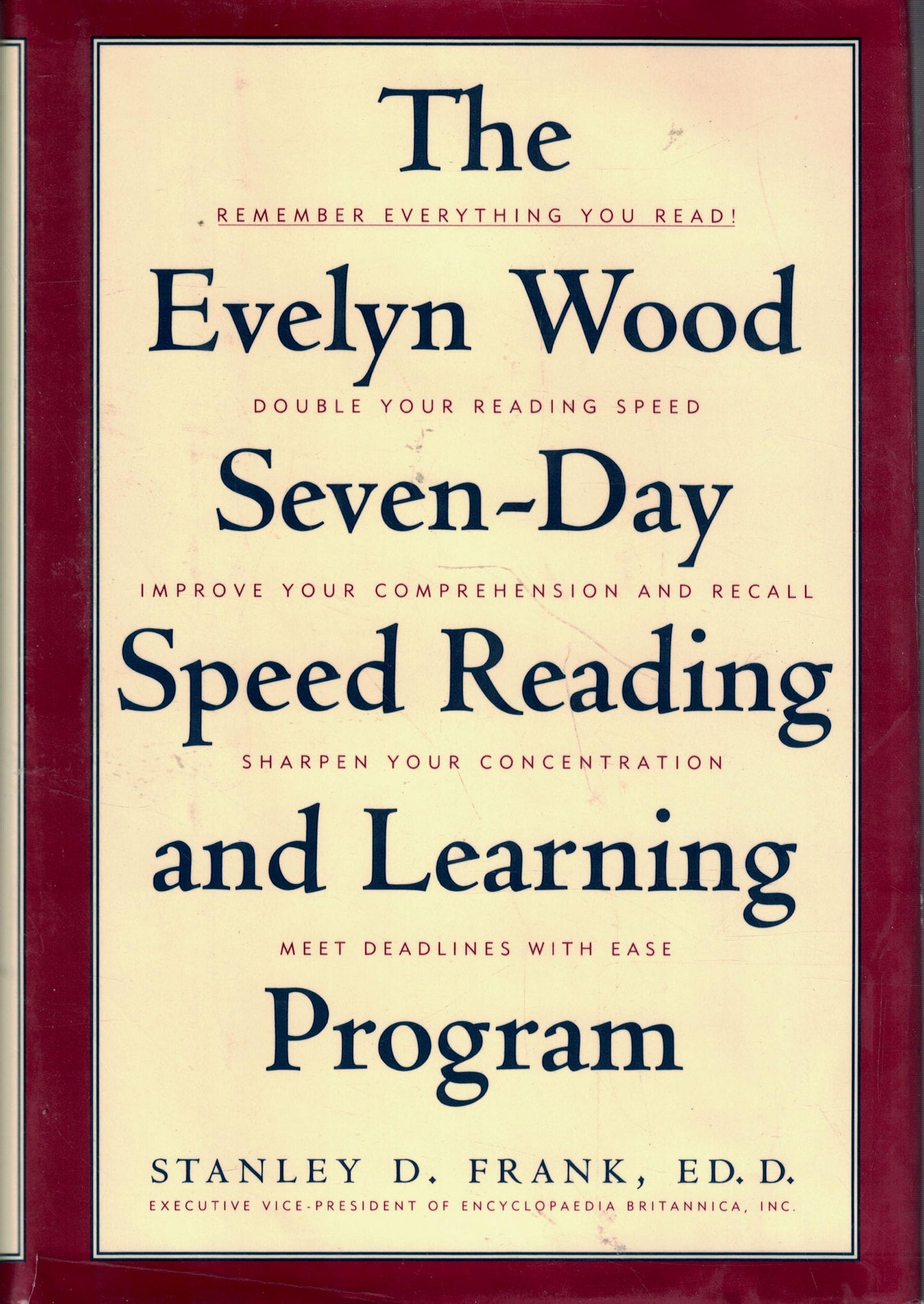 The Evelyn Wood Seven-Day Speed Reading and Learning Program - 3617