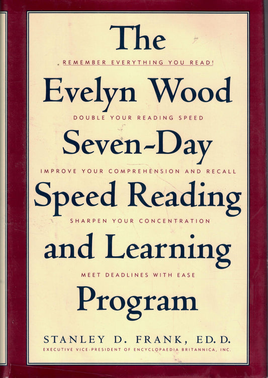 The Evelyn Wood Seven-Day Speed Reading and Learning Program - 3617