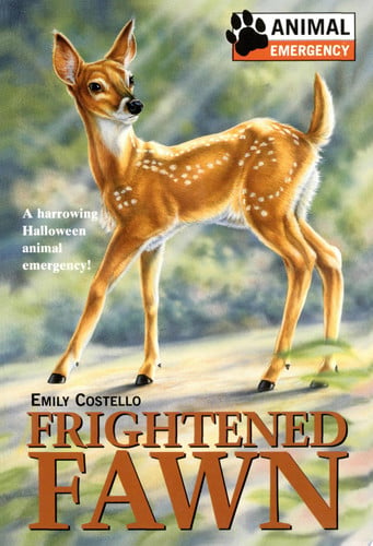 Frightened fawn