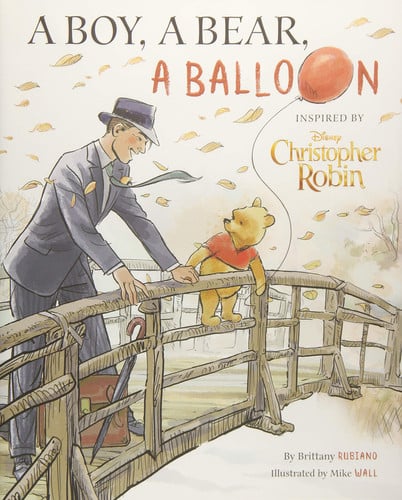 A boy, a bear, a balloon