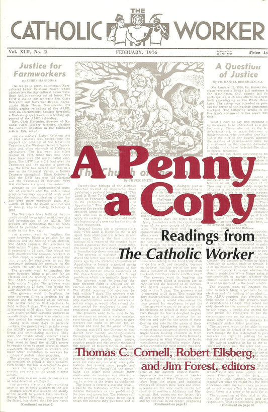 A Penny a Copy: Readings from the Catholic Worker - 8389