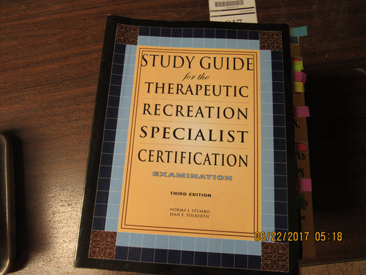 Study Guide for the Therapeutic Recreation Specialist Certification Examination