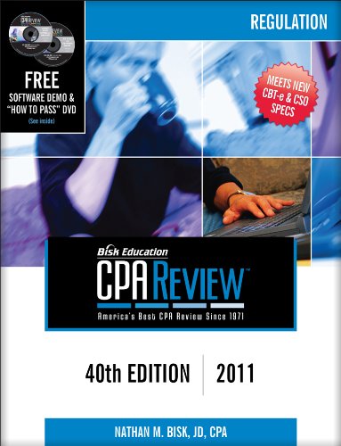 Bisk CPA Review: Regulation, 40th Edition (Comprehensive CPA Exam Review Regulation) - 7831