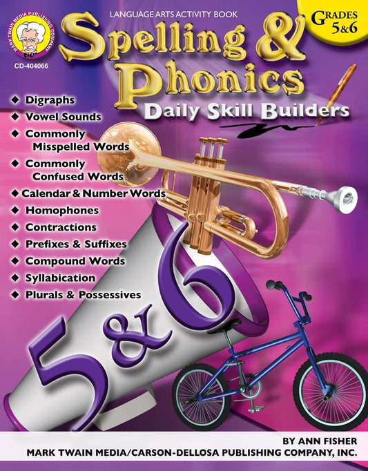 Spelling & Phonics, Grades 5 - 6 (Daily Skill Builders) - 8547