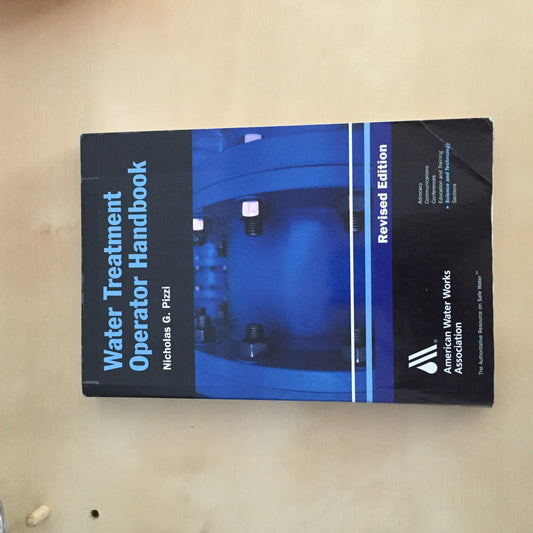 Water Treatment Operator Handbook - 8326