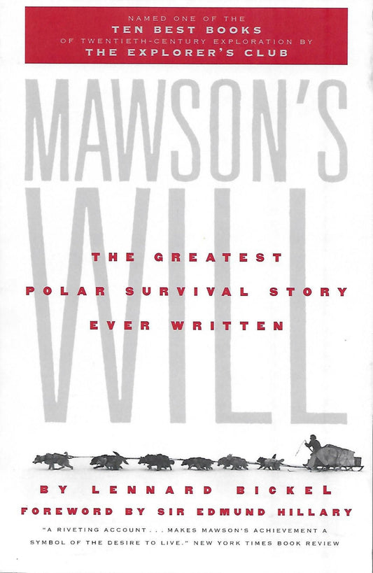 MAWSON'S WILL: THE GREATEST POLA