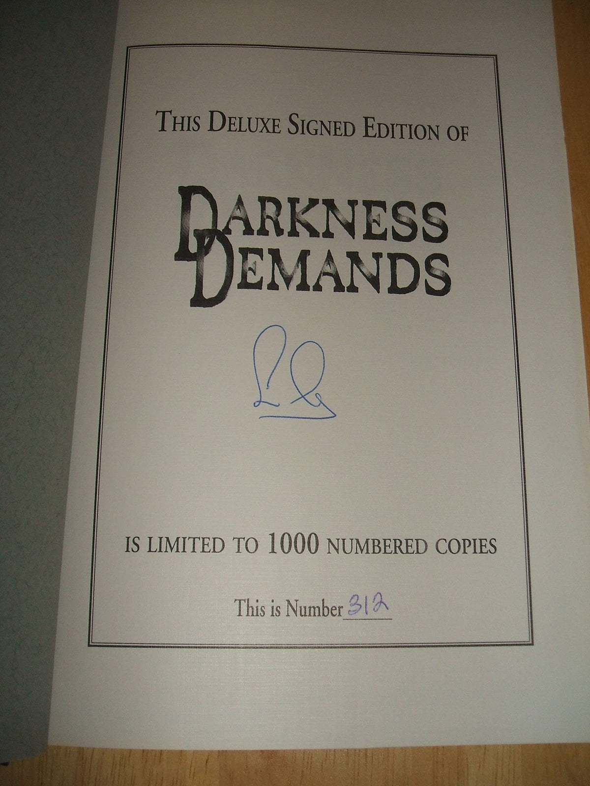 Darkness Demands