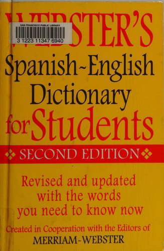 Webster's Spanish-English Dictionary for Students