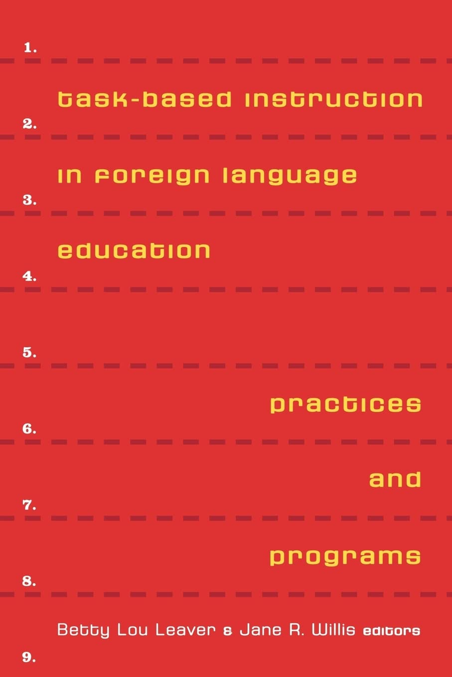 Task-Based Instruction in Foreign Language Education: Practices and Programs