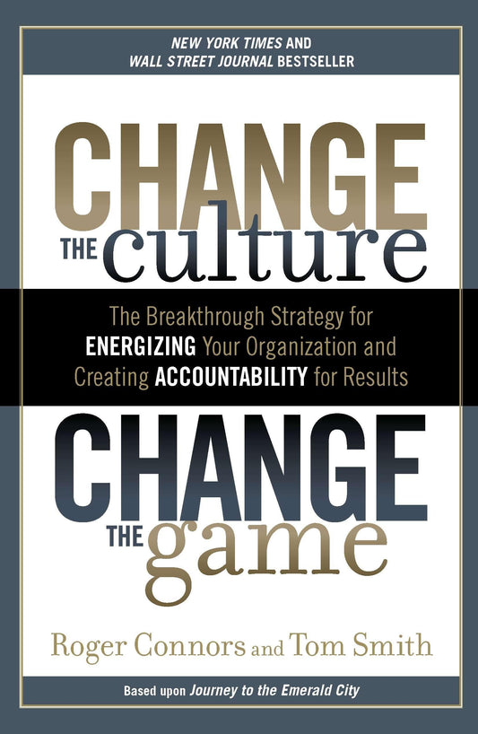 CHANGE THE CULTURE, CHANGE THE G