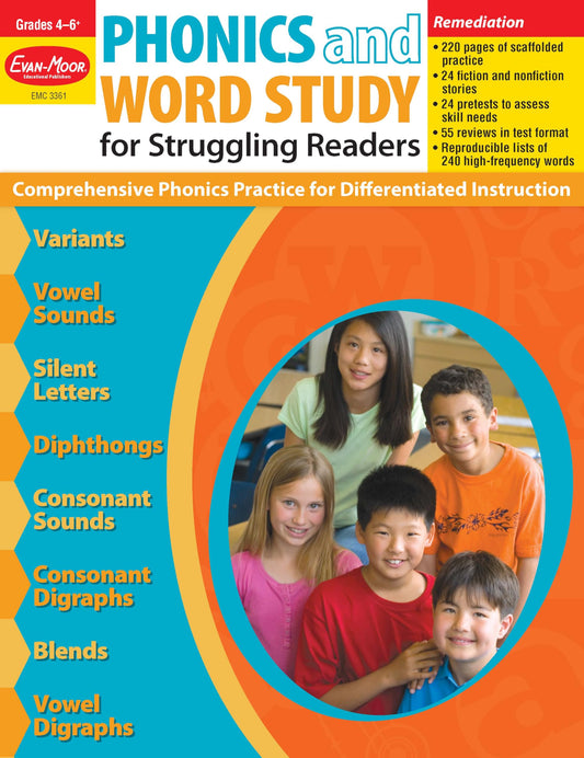 Evan-Moor Phonics and Word Study for Struggling Readers