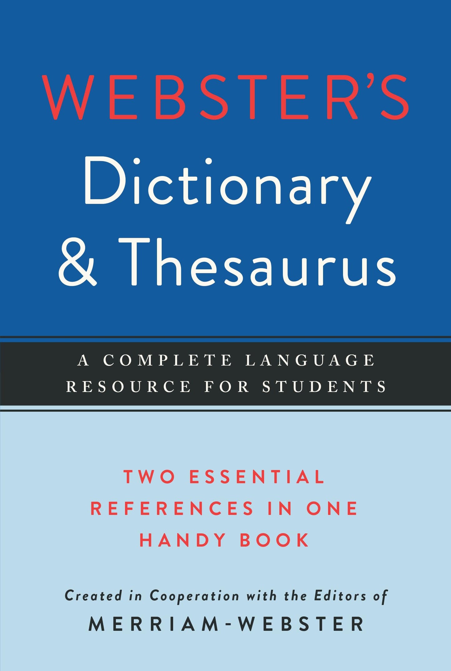 Webster's Dictionary & Thesaurus, Newest Edition - 9442