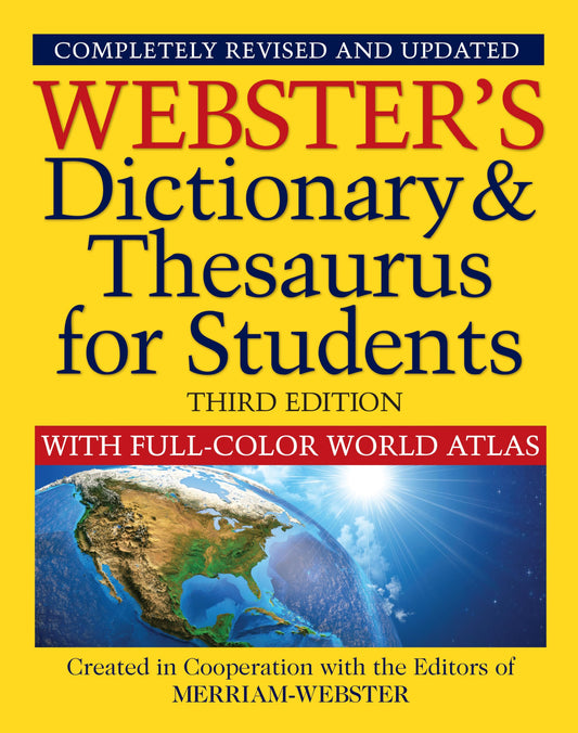 Webster's Dictionary & Thesaurus for Students with Full-Color World Atlas, Third Edition - 1743