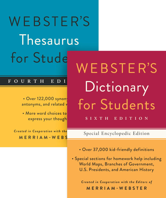 Webster's For Students Dictionary/Thesaurus Shrink-Wrapped Set - 1145