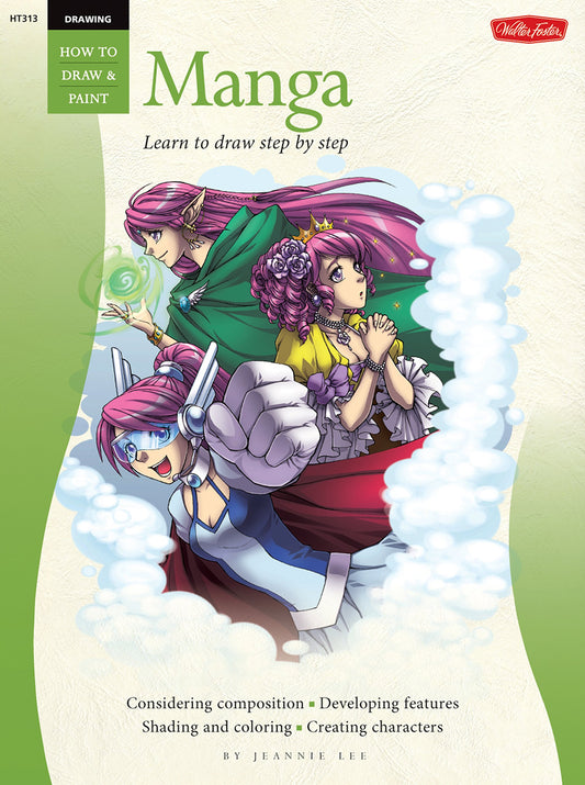 Walter Foster How to Draw & Paint Drawing Manga Book