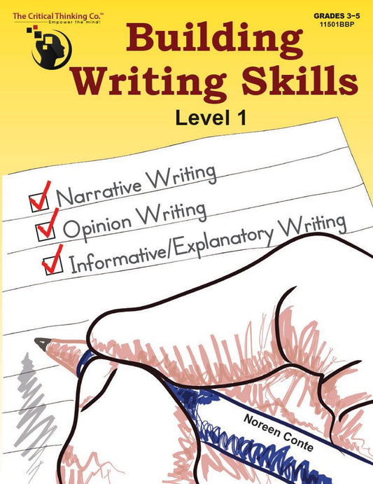 Building Writing Skills Level 1 Workbook - Using a 5-Step Writing Process to Teach Writing (Grades 3-5) - 2700