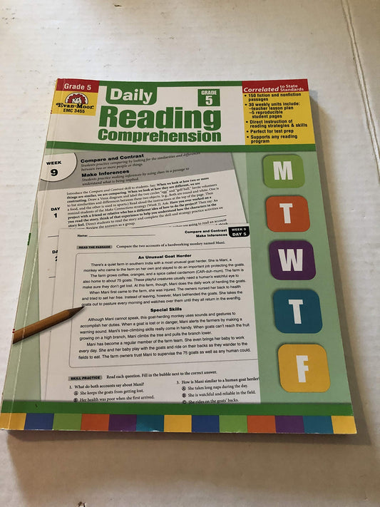 Daily Reading Comprehension (Daily Practice Books, Grade 5) - 618