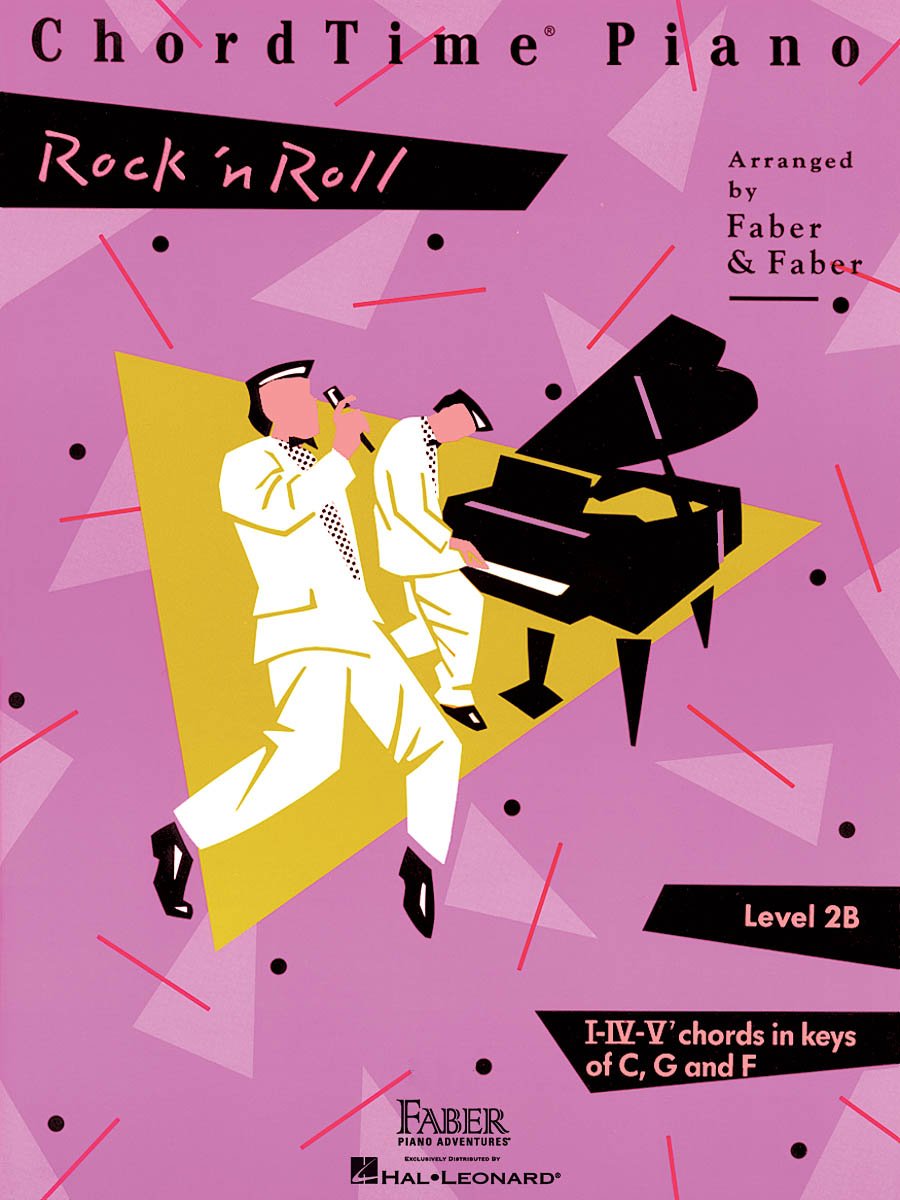 ChordTime Piano Rock 'n' Roll – Level 2B | Early Intermediate Piano Sheet Music for Students, Kids and Teens | Rock and Roll Favorites with Chords and Fingering | Faber Piano Adventures Songbook
