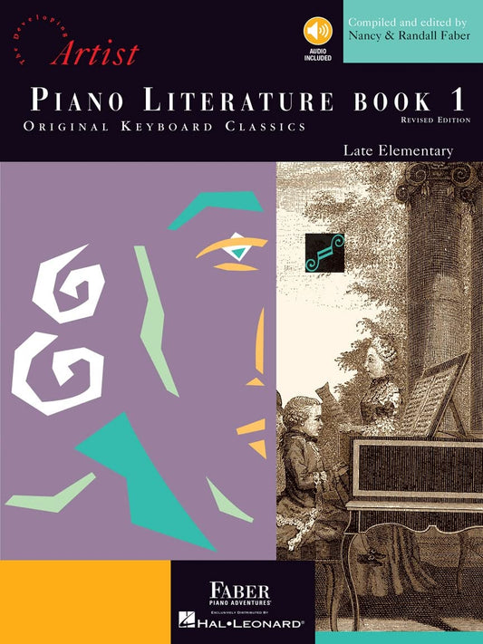 Piano Literature: Book 1 - The Developing Artist | Early Intermediate Piano Sheet Music | Original Keyboard Classics with Online Audio | Faber Piano Songbook for Classical Piano Students