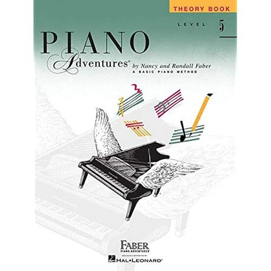 Piano Adventures: Theory Book - Level 5 | Sight Reading Ear Training and Writing Practice | Comprehensive Intermediate Music Theory Workbook | Sheet Music Study Resource | Faber Piano Method Book