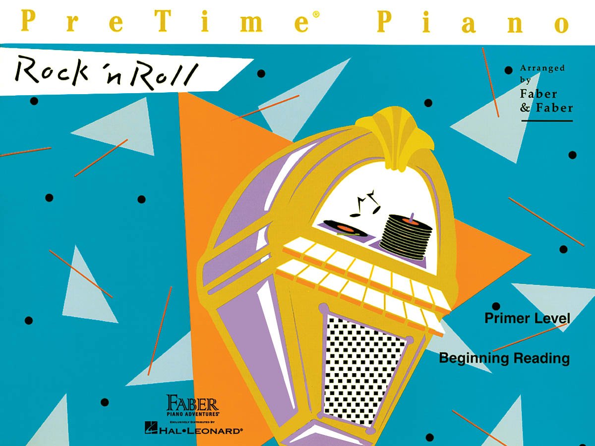 PreTime Piano: Rock 'n Roll - Primer Level | Sheet Music Songbook for Beginner Piano Students | Fun Rock and Roll Piano Method Book for Early Learners | Faber Piano Book for Kids
