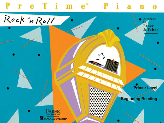 PreTime Piano: Rock 'n Roll - Primer Level | Sheet Music Songbook for Beginner Piano Students | Fun Rock and Roll Piano Method Book for Early Learners | Faber Piano Book for Kids