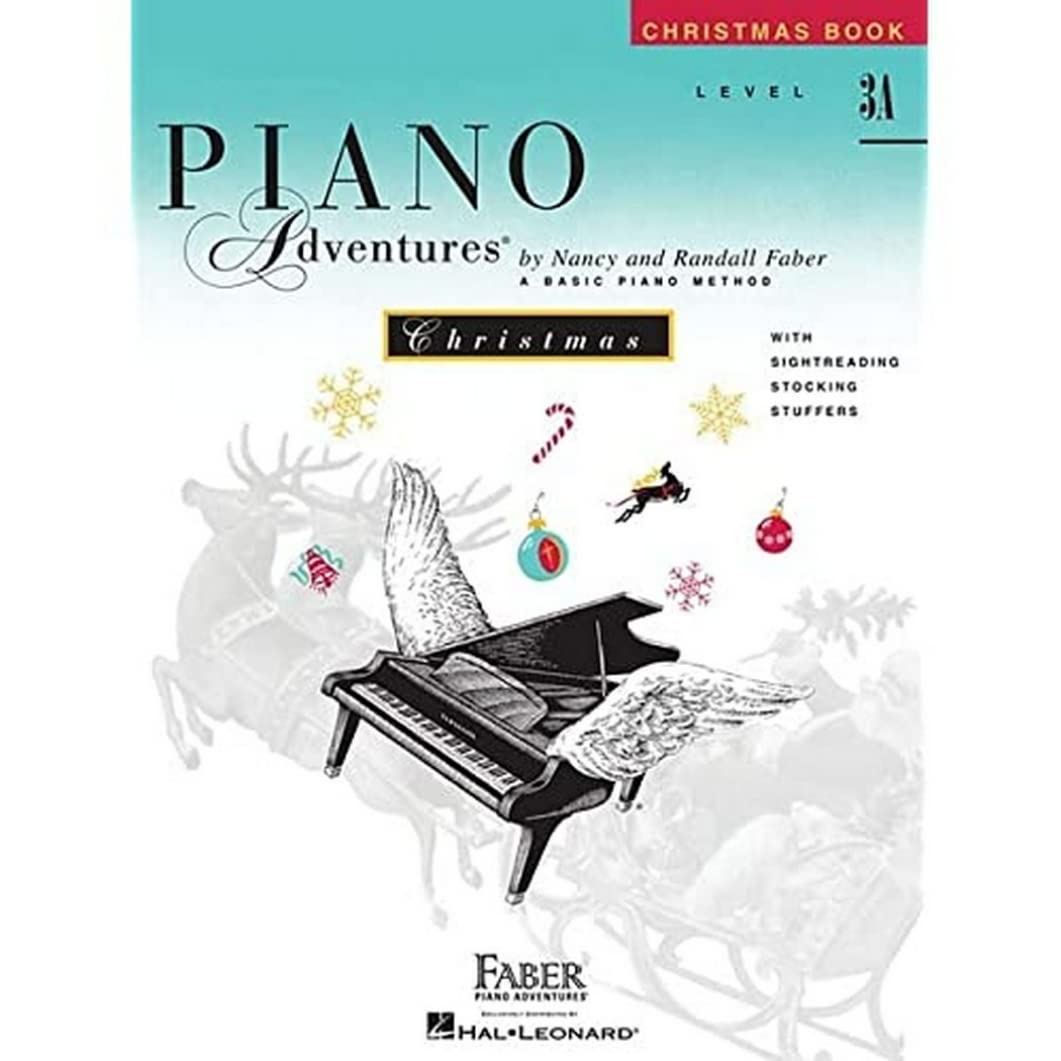 Piano Adventures: Christmas Book – Level 3A | Early Intermediate Piano Sheet Music Songbook | Holiday Piano Collection for Students | Faber Piano Book with Classical and Contemporary Carols
