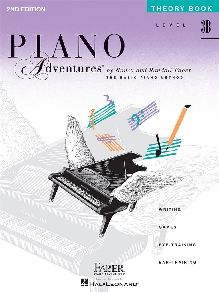 Piano Adventures: Theory Book - Level 3B, 2nd Edition | Music Theory Workbook for Piano Students | Sheet Music and Ear Training Book with Chords and Rhythm Exercises | Faber Piano Method Book