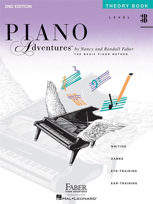 Piano Adventures: Theory Book - Level 3B, 2nd Edition | Music Theory Workbook for Piano Students | Sheet Music and Ear Training Book with Chords and Rhythm Exercises | Faber Piano Method Book