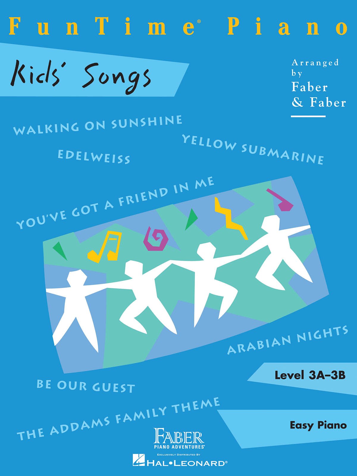 FunTime Piano: Kids' Songs Level 3A-3B | Piano Sheet Music Book for Early Intermediate Students | Children's Piano Songbook with Popular Favorites and Movie Themes | Faber Piano Method Book