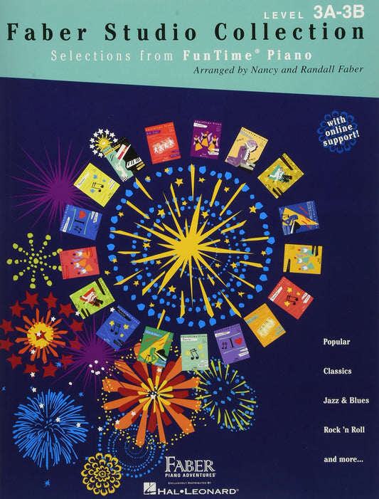Faber Studio Collection: Selection from FunTime Piano - Level 3A 3B | Piano Sheet Music Book for Students and Teachers | Intermediate Piano Songbook with Jazz, Pop Favorites | Faber Piano Book