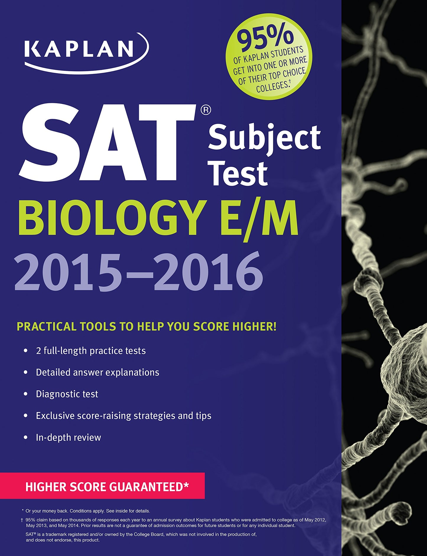 Kaplan SAT Subject Test Biology E/M 2015-2016 (Kaplan Test Prep) - 6808