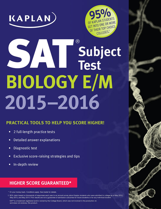 Kaplan SAT Subject Test Biology E/M 2015-2016 (Kaplan Test Prep) - 9
